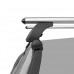 Багажник Lux БК 1 на Kia Rio хэтчбек 2005-2011 г. на гладкую крышу (аэродинамическая дуга)
