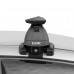Багажник Lux БК 3 на Skoda Rapid с 2020 г. на гладкую крышу (серебристая крыловидная дуга 82 мм)