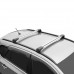 Багажник Lux Bridge на BMW X3 2010-2017 г. на интегрированный рейлинг (серебристая крыловидная дуга)